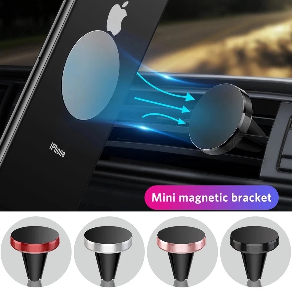 Phone Accessories Holder Car - ที่วางโทรศัพท์ในรถยนต์แบบแม่เหล็ก ติดตั้งช่องแอร์ ใช้ได้กับ iPhone 14 13