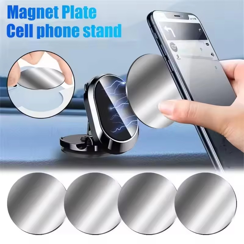 แผ่นโลหะแม่เหล็ก 1/50 ชิ้น สำห - Phone Accessories Holder Car บทวิจารณ์และราคา