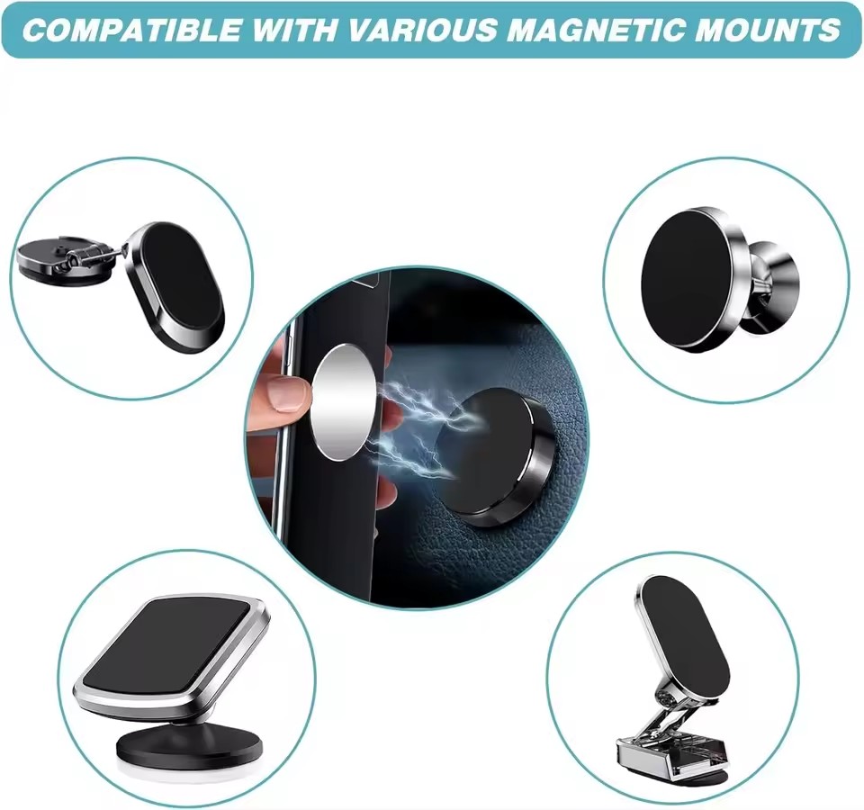 แผ่นโลหะแม่เหล็ก 1/50 ชิ้น สำห - Phone Accessories Holder Car บทวิจารณ์และราคา