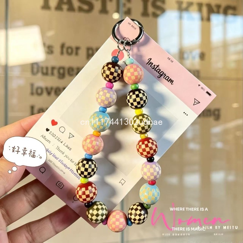 สายคล้องโทรศัพท์ลายสก็อตทำจากไ - Phone Accessories Charms บทวิจารณ์และราคา