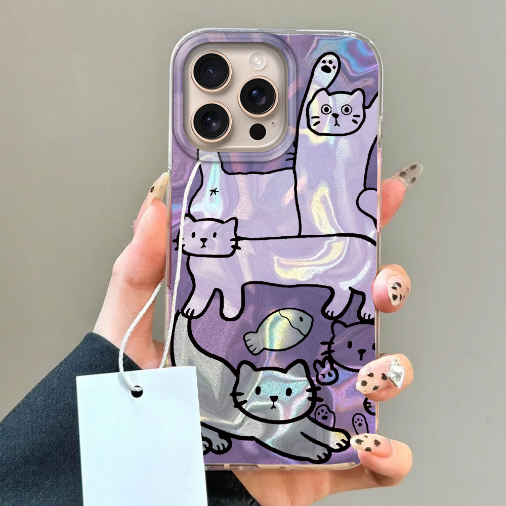 สีม่วงสายแมวปลาน้ําเคสโทรศัพท์ - Apple Iphone 15 บทวิจารณ์และราคา