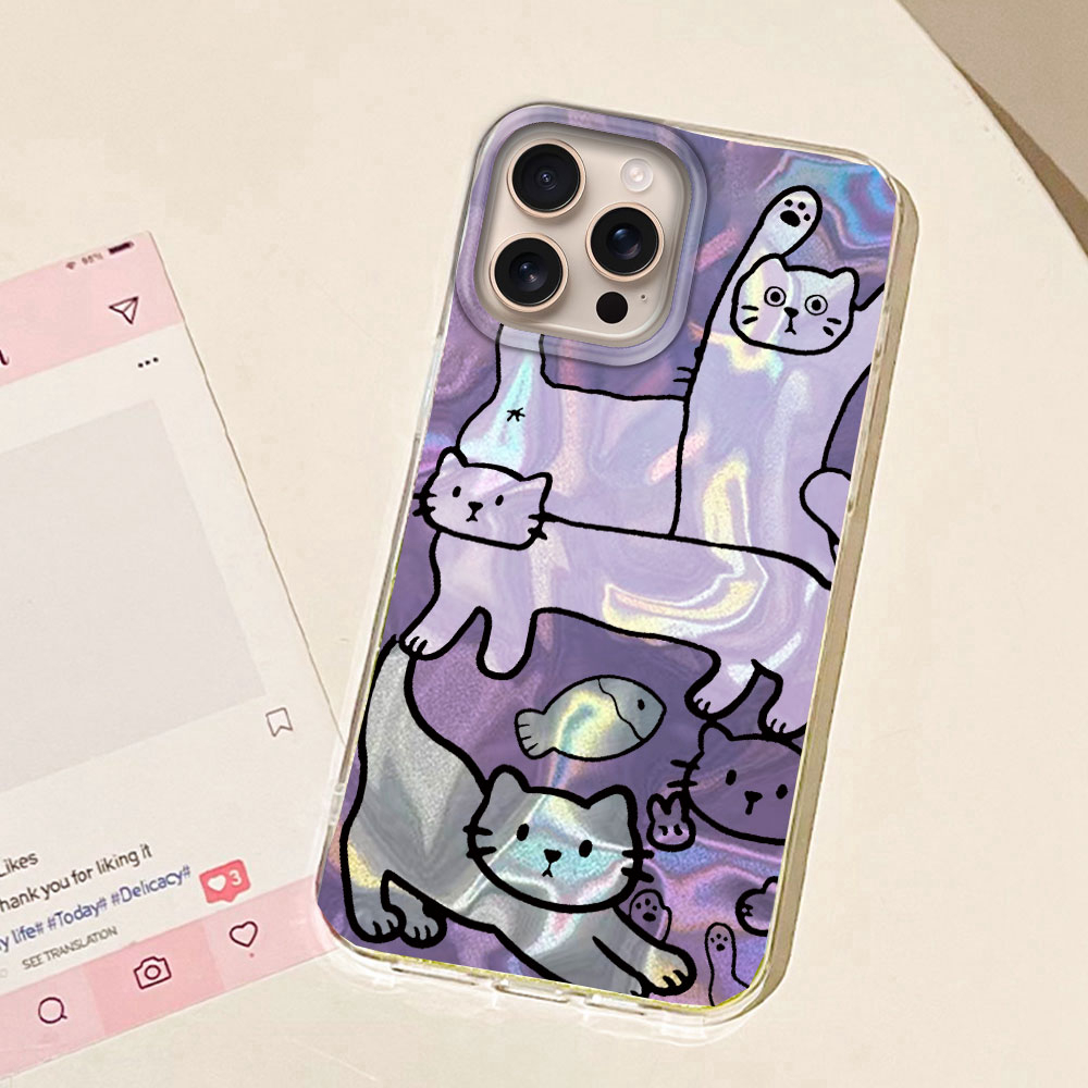 สีม่วงสายแมวปลาน้ําเคสโทรศัพท์ - Apple Iphone 15 บทวิจารณ์และราคา